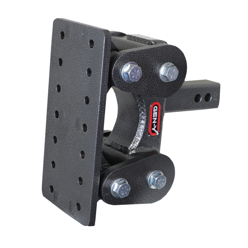 Gen-Y The Boss Torsion-Flex Pintle Plate 2in Shank 5.5in Drop 1.7K TW 16K Hitch