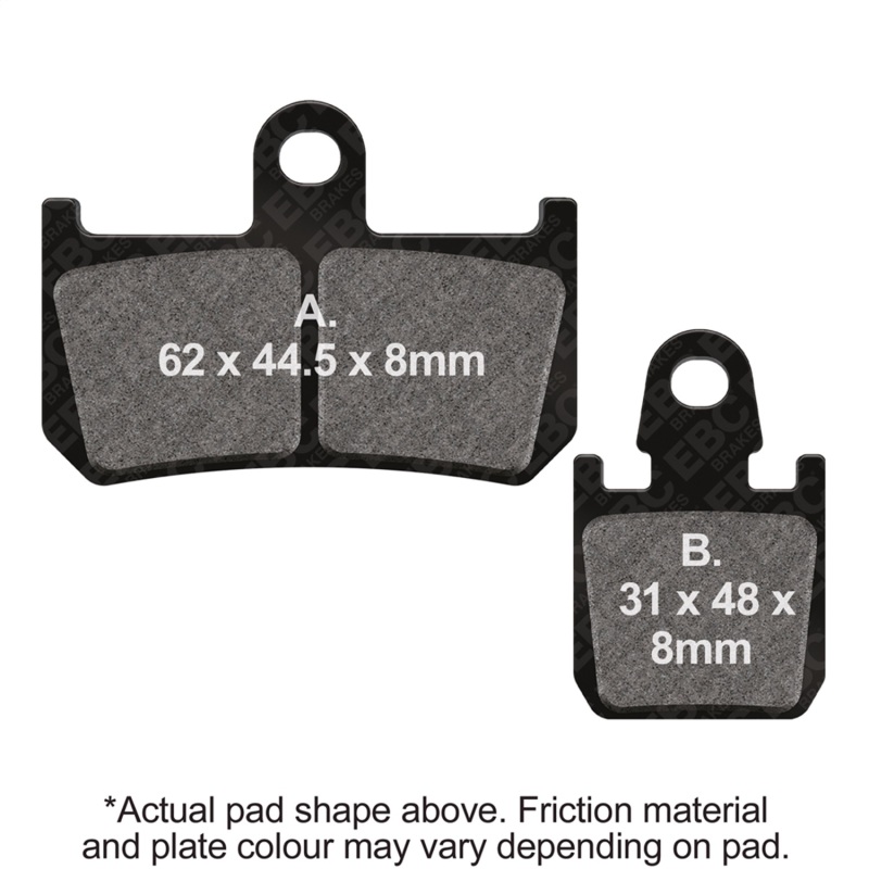 EBC 07-08 Yamaha YZF-R1 6 piston Caliper Front Left/Right FA-SFA-X Brake Pads