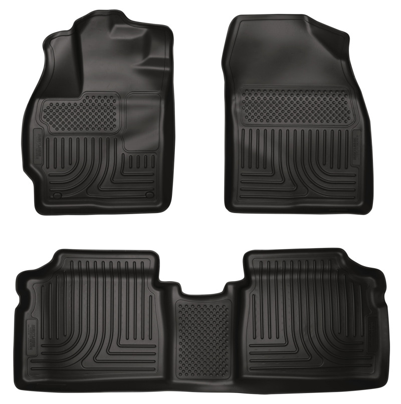 Husky Liners 10-12 Toyota Prius WeatherBeater Combo Black Floor Liners thumbnail 2