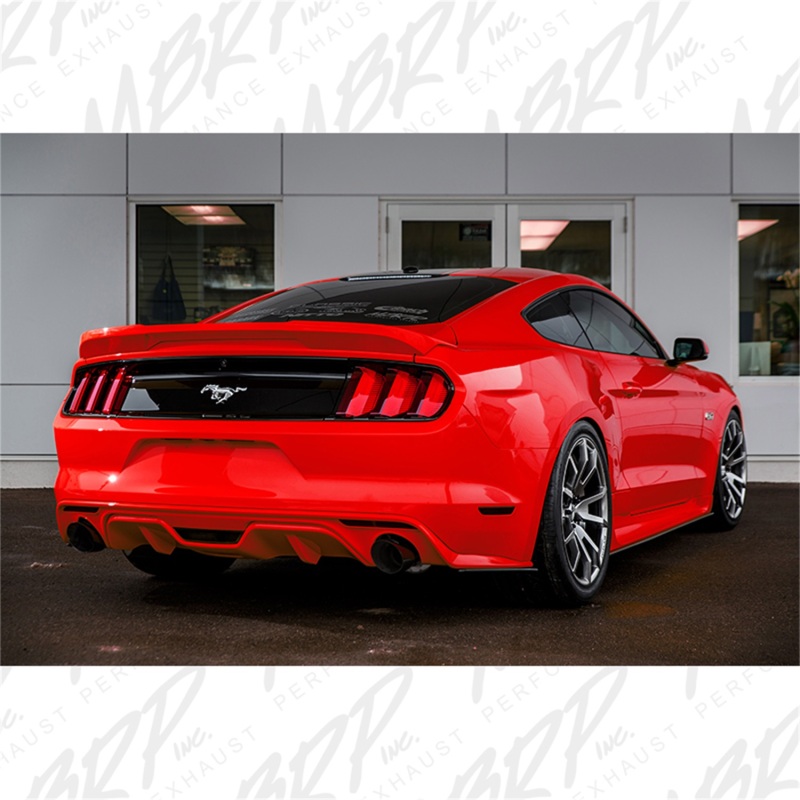 MBRP 15-18 Ford Mustang EcoBoost 2.3L Black 3in Cat Back Dual Split Rear Exit (Street Version) thumbnail 6