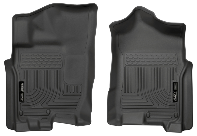 Husky Liners 2016 Nissan Titan XD Crew Cab WeatherBeater Front Row Black Floor Liners thumbnail 3