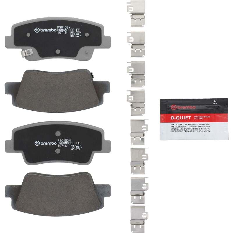 Brembo OE 21-24 Genesis G80/2023 GV60/22-24 GV704/2022 Hyundai Ioniq 5 Ceramic Brake Pad - Rear thumbnail 2