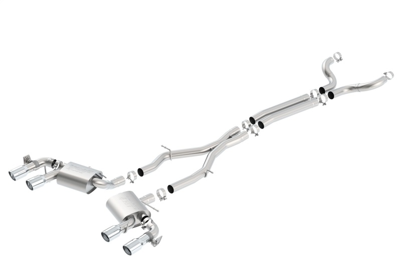 Borla 2017+ Chevy Camaro ZL1 6.2L S-Type Catback Exhaust w/ Dual Split Rear Exit thumbnail 5