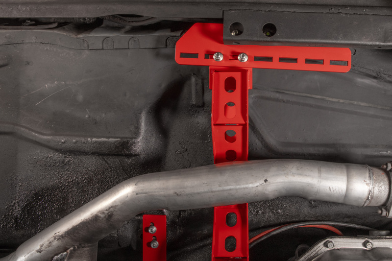 UMI Performance 78-88 GM G-Body Modular Adjustable Transmission Crossmember - Red thumbnail 4