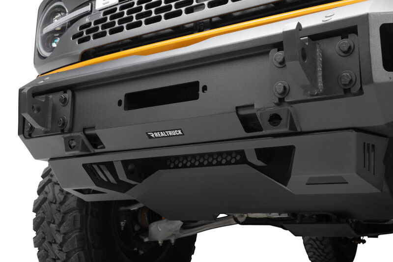 Go Rhino 21-26 Ford Bronco (Excl. LED Fog Lights) Trailline Front Full Width Bumper - Tex. Blk