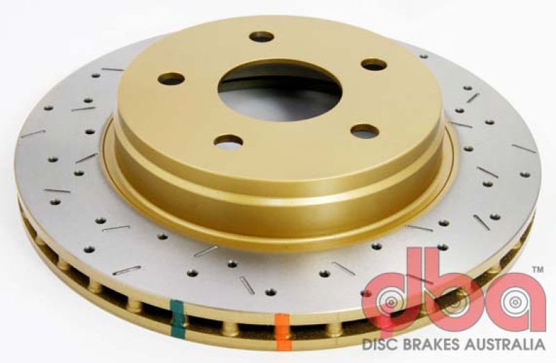 DBA HD Series 4000XS Brake Rotors for 2005-2009 DURANGO, 2002-2005 RAM 1500 - DBA42442XS Disc Rotor, Cross-Drilled, Slotted, 4000 XS Series, Uni-Directional, Dodge, Front, Each thumbnail 7