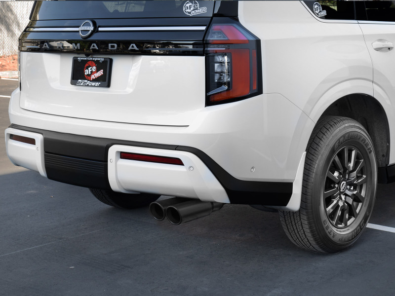 aFe Vulcan Series 3in Stainless Steel Cat-Back Exhaust w/ Black Tip Nissan Armada 25-26 V6-3.5L (tt) thumbnail 3