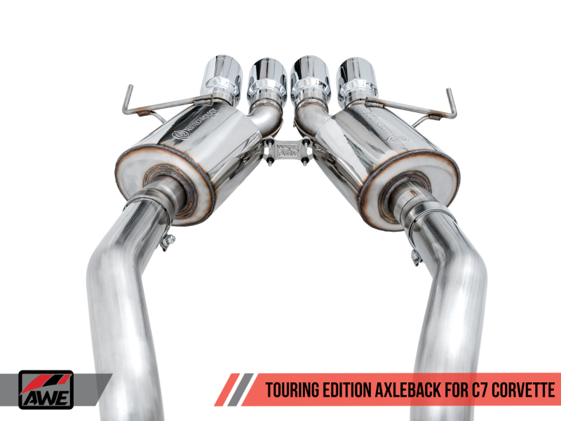 AWE Tuning 14-19 Chevy Corvette C7 Z06/ZR1 (w/o AFM) Touring Edition Axle-Back Exhaust w/Chrome Tips thumbnail 4