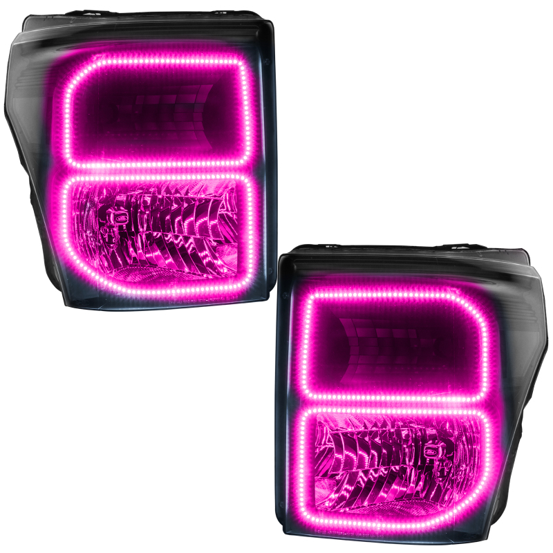 Oracle 11-16 Ford F250/350 LED HL - Black - ColorSHIFT w/ 2.0 Controller thumbnail 9