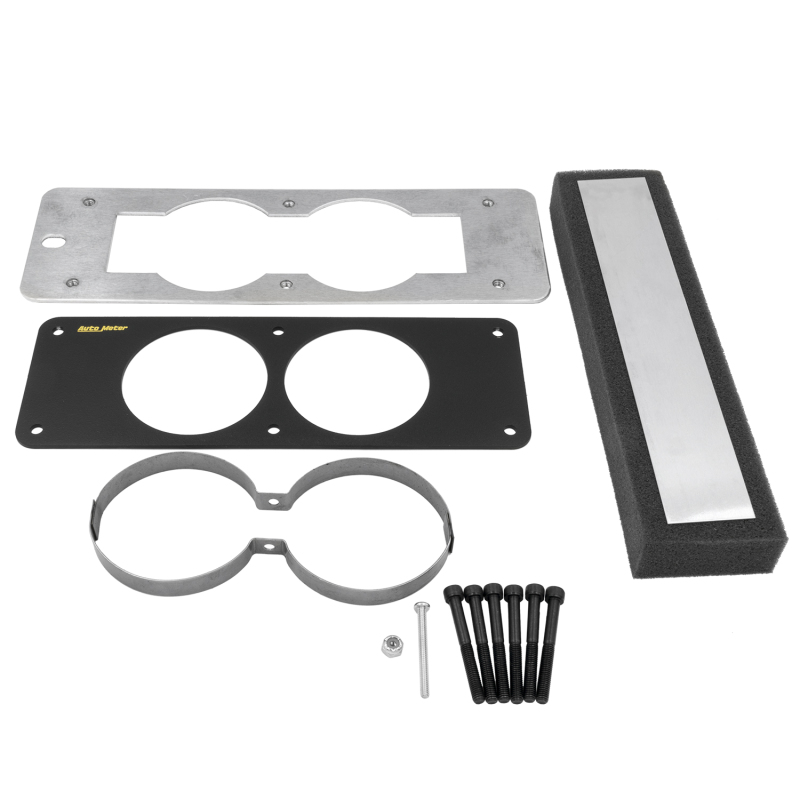 Autometer 87-93 Ford Mustang Black Dual Gauge Cage