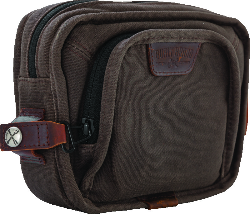 Burly Brand Handlebar Bag - Dark Oak thumbnail 3