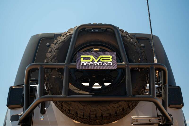 DV8 Offroad 07-18 Jeep Wrangler JK Body Mounted Tire Carrier thumbnail 2