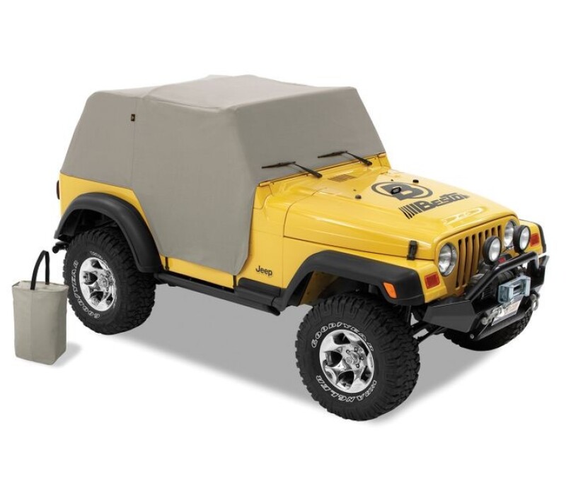 Bestop 97-06 Jeep Wrangler TJ Exc. Unlimited All Weather Trail Cover (Charcoal / Gray) thumbnail 2