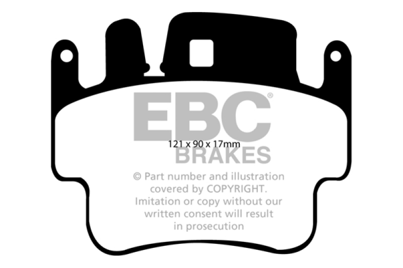 EBC 98-05 Porsche 911 (996) (Cast Iron Rotor only) 3.4 Carrera 2 Bluestuff Front Brake Pads thumbnail 6