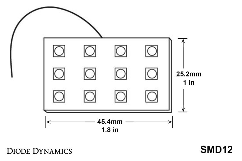 Diode Dynamics LED Board SMD12 - Red (Pair) thumbnail 9