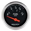 Autometer Designer Black Fuel Level Gauge 2-1/16in Electrical 70 Ohms E / 10 Ohms F - 90 Deg Sweep thumbnail 7