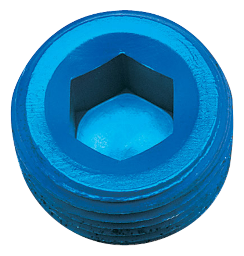 Russell Performance 3/4in Allen Socket Pipe Plug (Blue) thumbnail 6