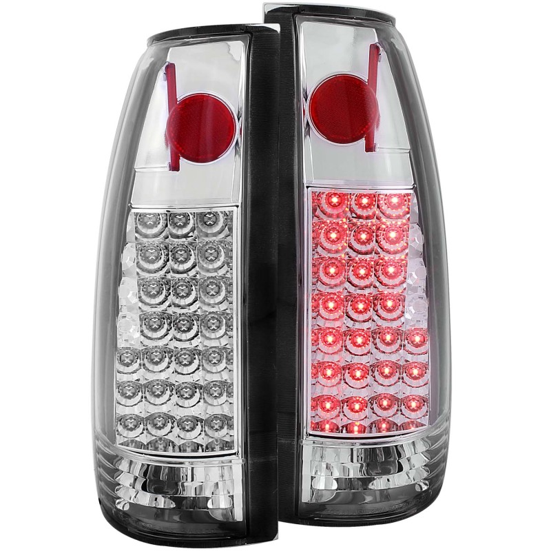 ANZO 1999-2000 Cadillac Escalade LED Taillights Chrome thumbnail 3