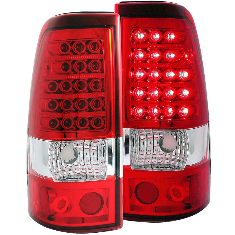 ANZO 2003-2006 Chevrolet Silverado 1500 LED Taillights Red/Clear thumbnail 4