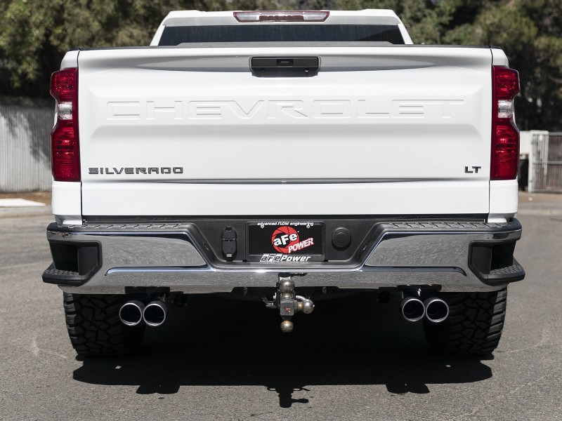 aFe Gemini XV 3in 304 SS Cat-Back Exhaust w/ Cutout 19-21 GM Silverado/Sierra 1500 V8- w/ Black Tips thumbnail 7