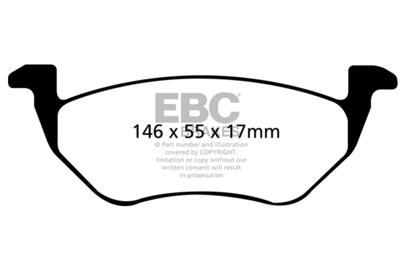 EBC S1 Brake Pad and Rotor Kit (1x ebcRK7282, 1x ebcUD1055) thumbnail 9