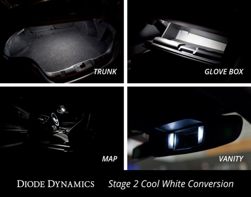 Diode Dynamics Mustang Interior Light Kit 15-17 Mustang Stage 1 - Cool - White thumbnail 9