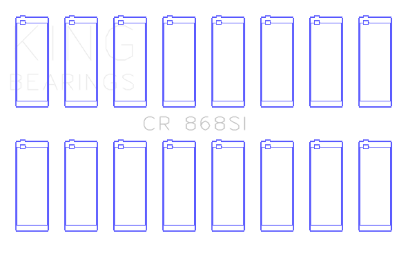 King Engine Bearings Ford 281CI/302CI/330CI 4.6L/5.0L/5.4L V8 (Size +0.5) Rod Bearing Set thumbnail 4