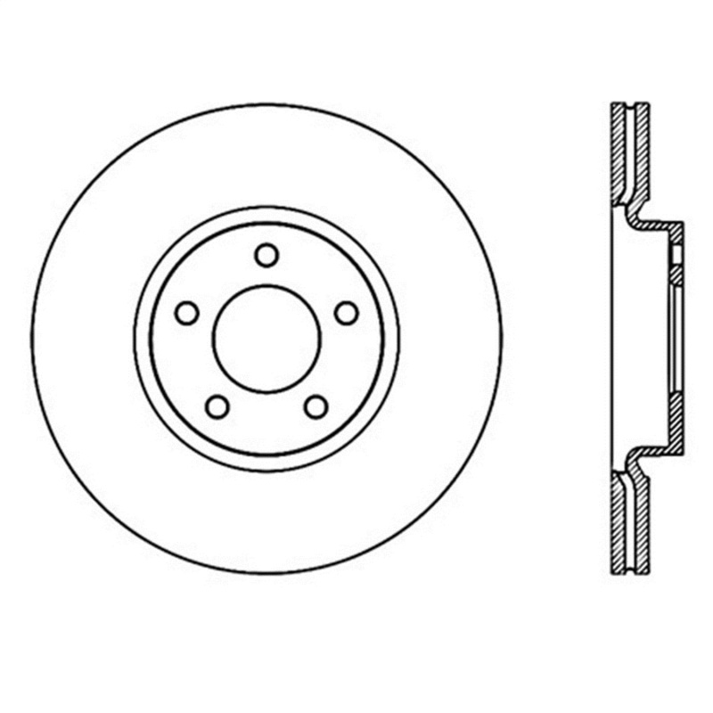 StopTech Power Slot 07-09 Mazdaspeed3 Slotted Right Front Rotor thumbnail 2