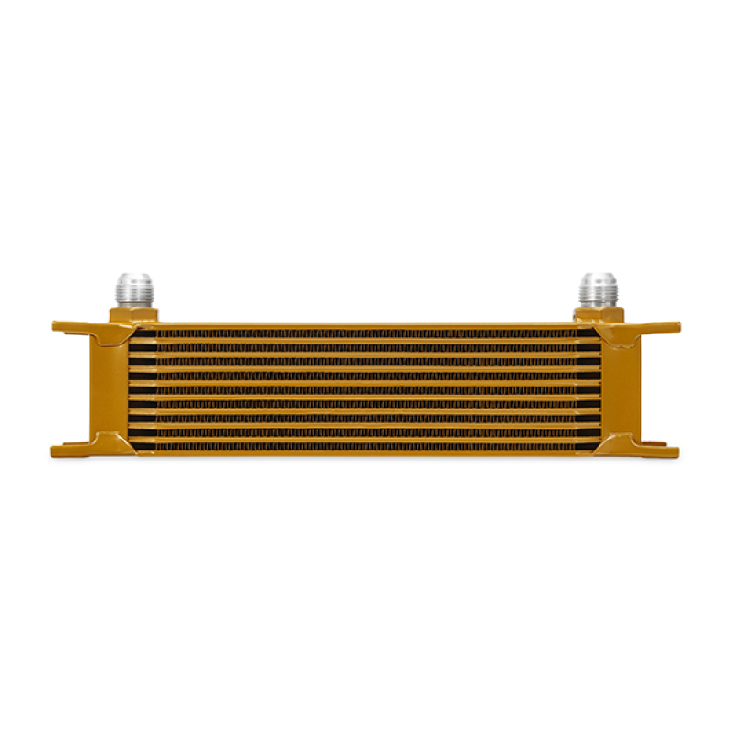 Mishimoto Universal 10 Row Oil Cooler - Gold thumbnail 3