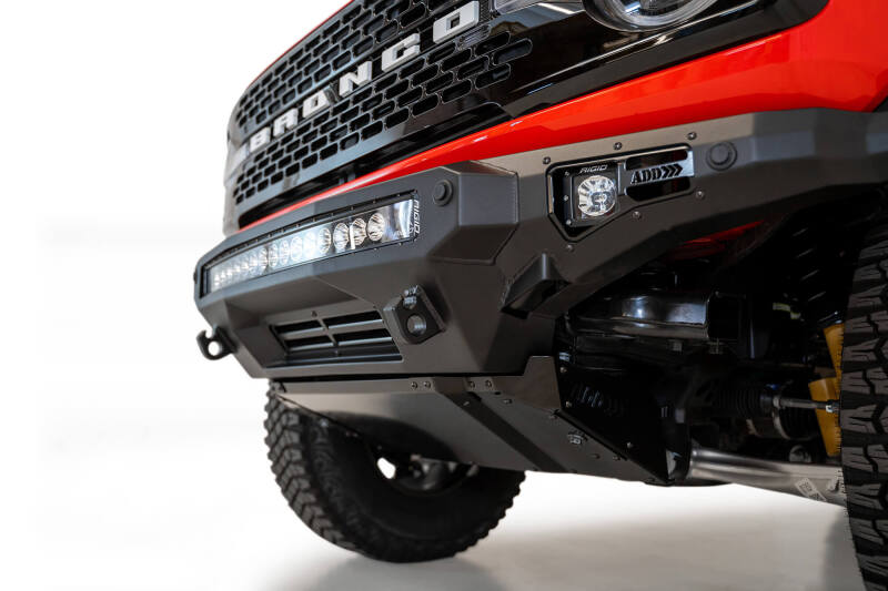 Addictive Desert Designs 2021+ Ford Bronco Stealth Fighter Front Bumper w/ Winch Mount thumbnail 8