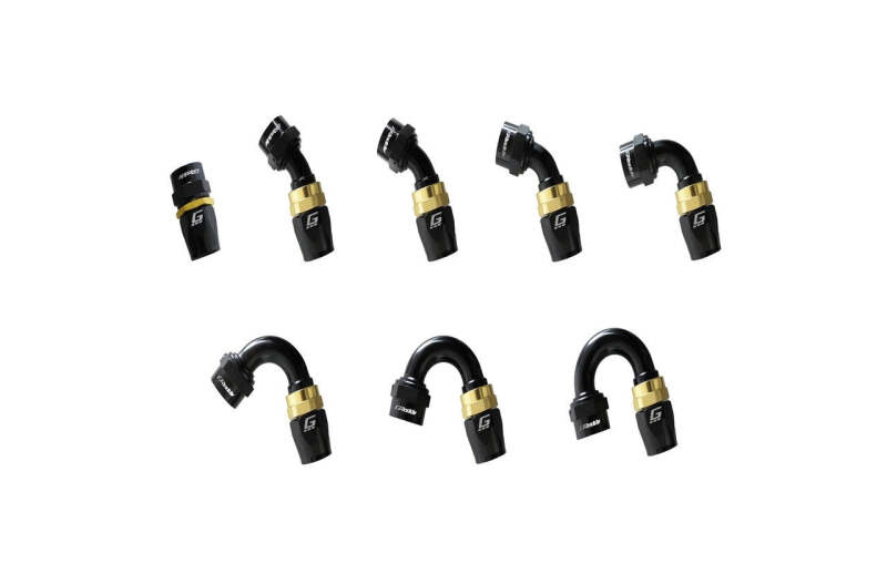 GReddy AN04 150 DEGREE HOSE END SWIVEL BLACK/GOLD ANODIZED thumbnail 8