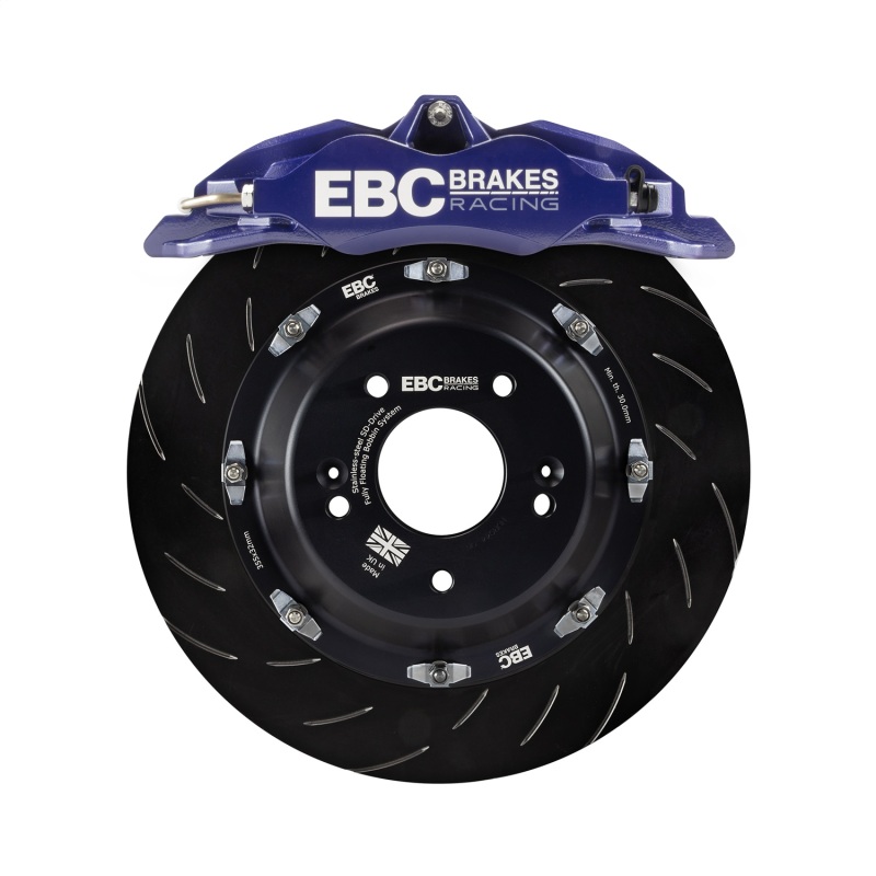 EBC Racing 05-11 Ford Focus ST (Mk2) Front Right Apollo-4 Blue Caliper