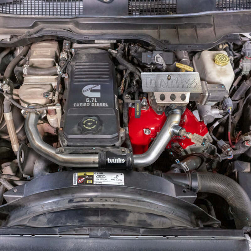 Banks Power 19-24 Ram 3500/4500/5500 6.7L Diesel Monster-Ram Intake System w/Fuel Line - Red thumbnail 8