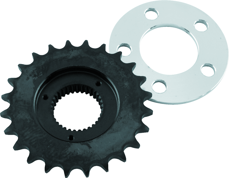 Twin Power 5 Speed Big Twin 24T Offset Sprocket Kit .282 Offset W/.197 Rear Sprocket Spacer thumbnail 2