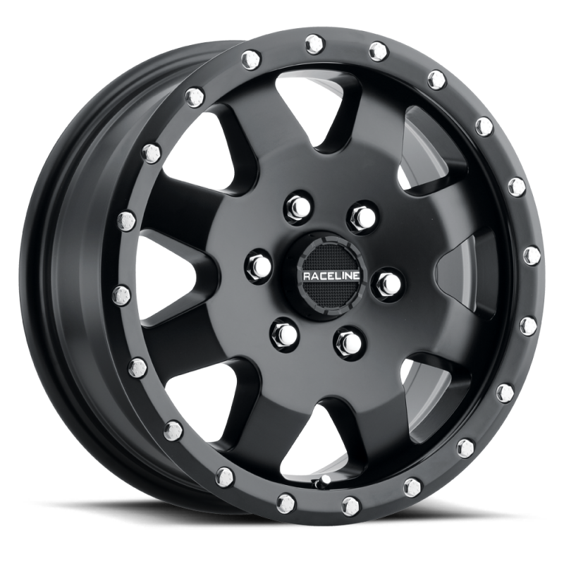Raceline 935B Defender 16x6.5in / 5x130 BP / 45mm Offset / 84.1mm Bore - Satin Black Wheel thumbnail 2
