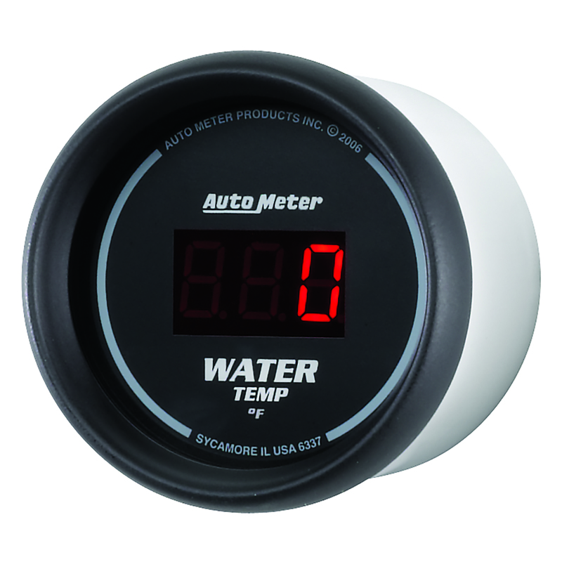 Autometer Black 0-300 F Digital Water Temp Gauge thumbnail 3