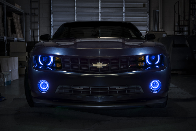 Oracle 10-13 Chevrolet Camaro LED Fog Light Halo Kit - Blue
