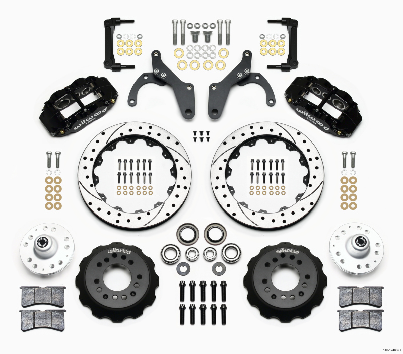 Wilwood Narrow Superlite 6R Front Hub Kit 12.88in Drilled 59-64 Chevy Impala / 63-64 Corvette