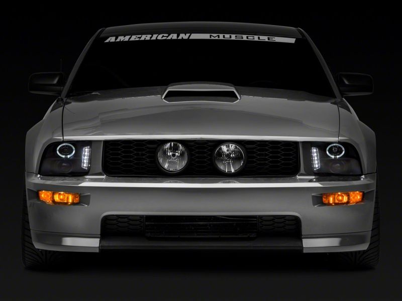 Raxiom 05-09 Ford Mustang Excluding GT500 LED Halo Projector Headlights- Black Housing (Clear Lens) thumbnail 2