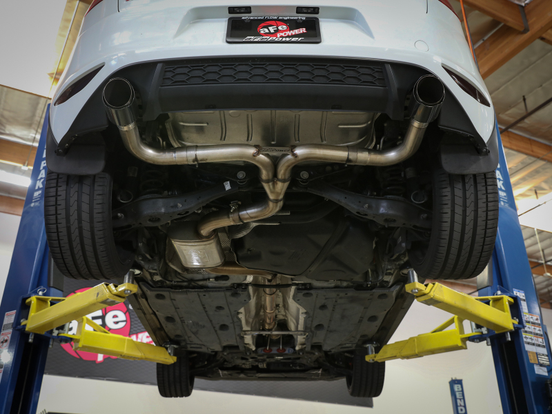 aFe MACH Force-Xp 3 IN to 2-1/2 IN Stainless Steel Cat-Back Exhaust Carbon Volkswagen GTI 15-17 thumbnail 7