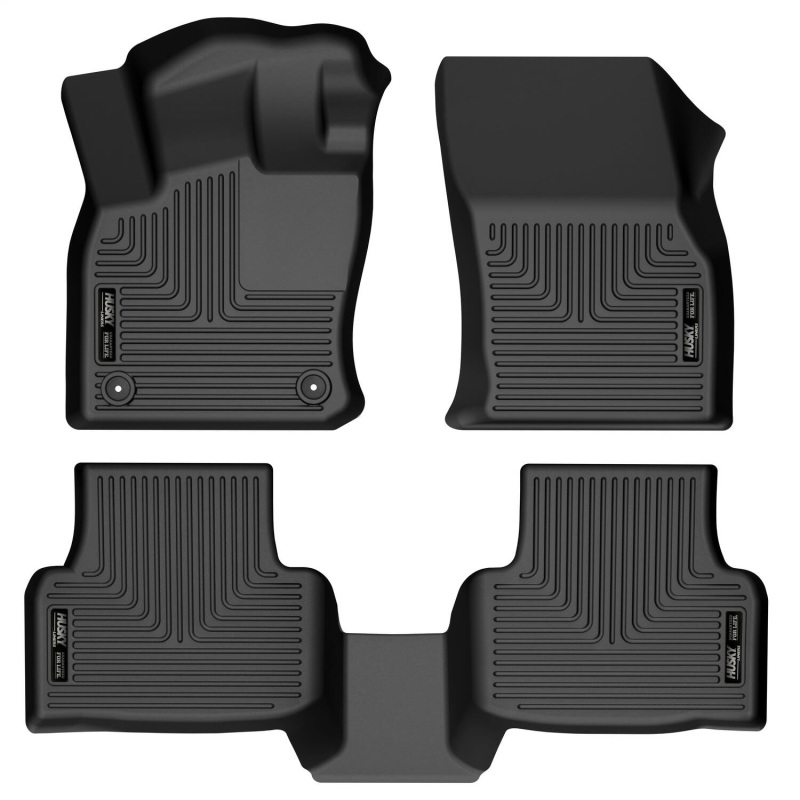 Husky Liners 2022 Volkswagen Taos Weatherbeater Black Front & 2nd Seat Floor Liners thumbnail 2
