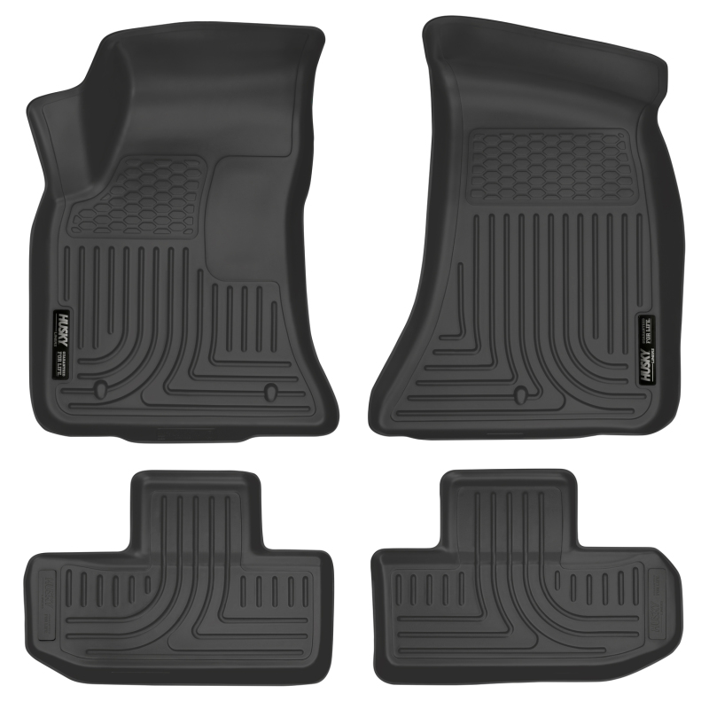 Husky Liners 16-22 Dodge Challenger (RWD) Front & Second Row Black Floor Liners thumbnail 3