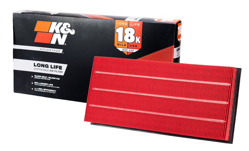 K&N Advantage Air Filter 18K Miles VW Touareg 02-10 Porsche Cayenne 02-09 L.R. Range Rover 06-09 thumbnail 3