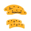 MGP 4 Caliper Covers Engraved Front Pontiac Rear Arrow Yellow Finish Blk Char 1997 Pontiac Firebird thumbnail 9