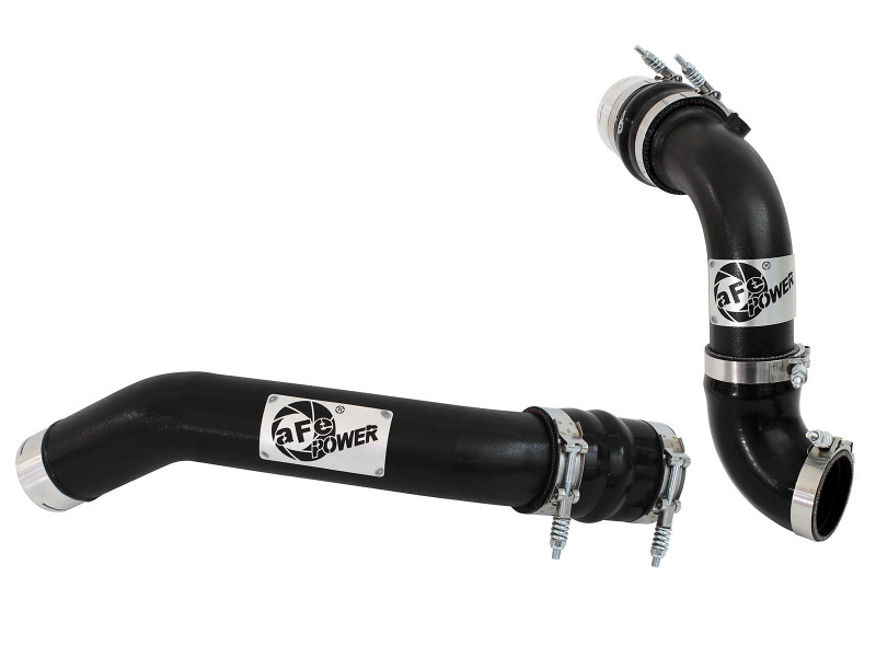 BladeRunner 3 IN Aluminum Hot and Cold Charge Pipe Kit Black