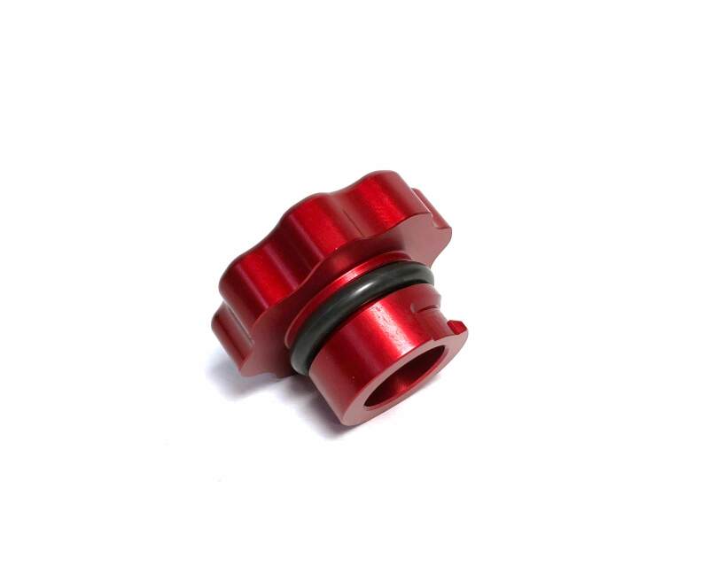 Fleece Performance 01-16 GM 2500/3500 Duramax Billet Oil Cap Cover - Red thumbnail 3