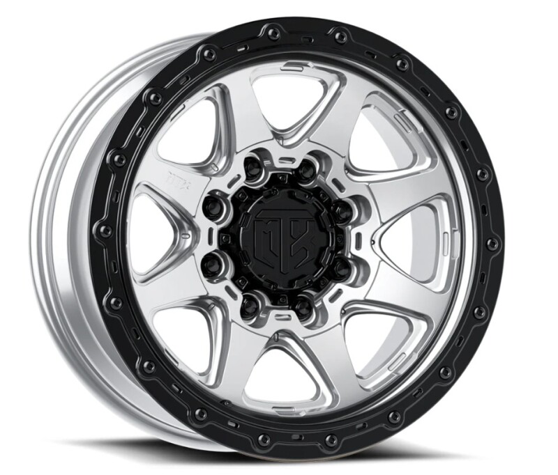 MTX Spitfire 8 Machined w/Black Ring 20x10in / 8x165.1 BP / -18mm Offset / 124.1mm Bore