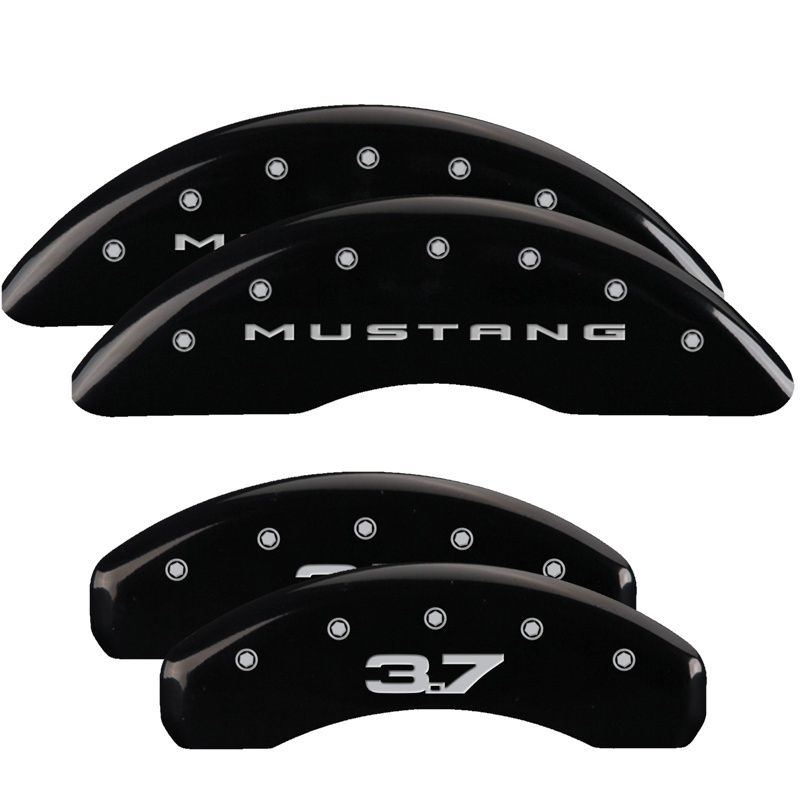 MGP 2 Caliper Covers Engraved Front Oval Logo/Ford Yellow Finish Blk Char 2004 Ford Focus thumbnail 5