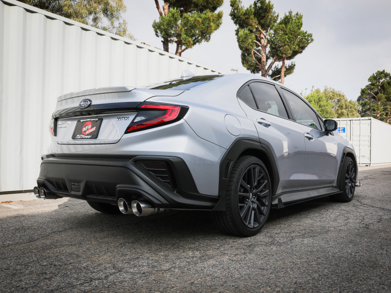 aFe POWER Takeda 3in to 2-1/2in 304 SS Cat-Back Exhaust w/ Polished Tips 22-23 Subaru WRX H4-2.4L(t) thumbnail 7