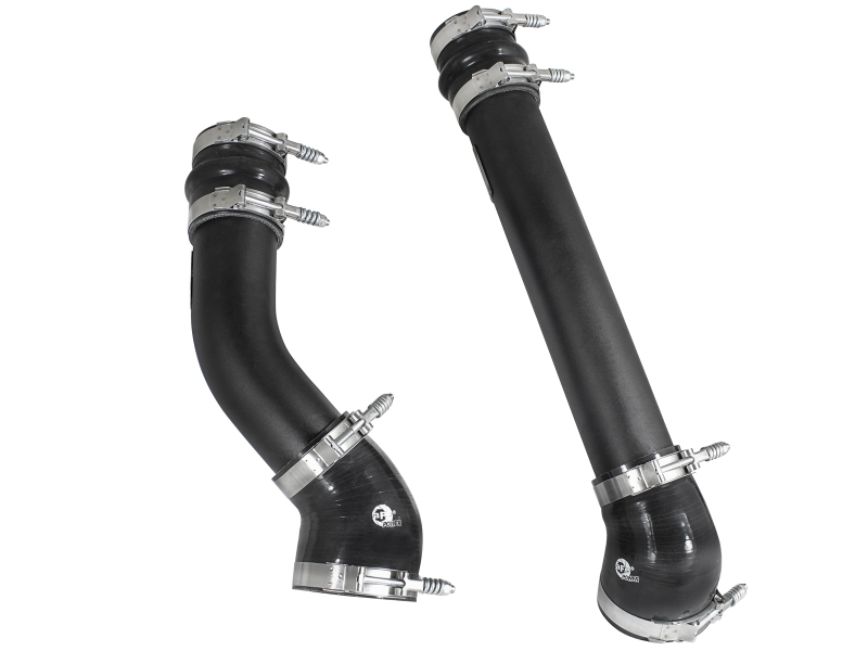 BladeRunner 3 IN Aluminum Hot and Cold Charge Pipe Kit Black